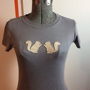 Squirrel appliqué T-shirt